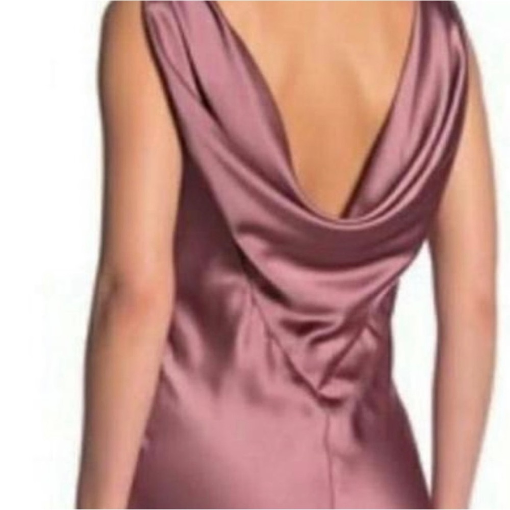 Jay Godfrey Rose Formal Gown. Cowl Back. - Picture 2 of 11